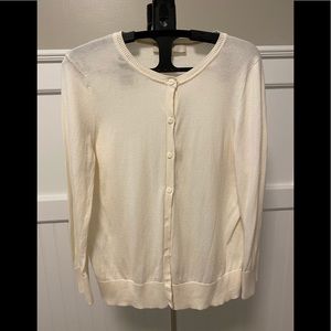 LOFT Cream Cardigan
